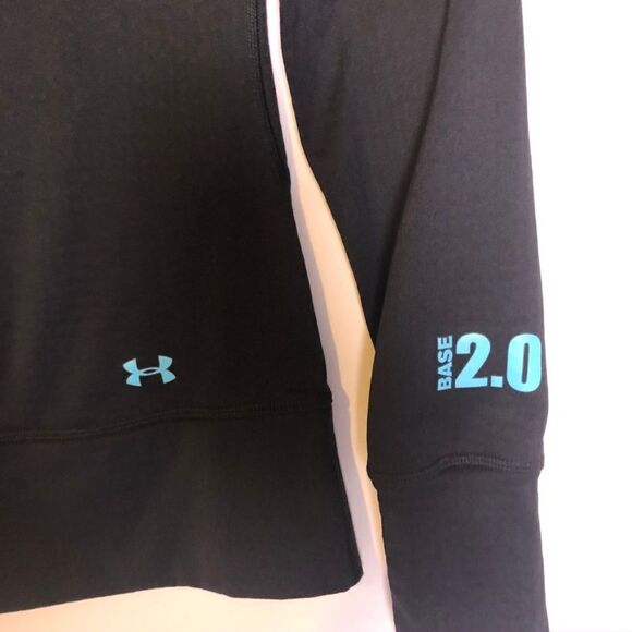 Under Armour Cool Gear Black Athletic Top, Small - Picture 3 of 4